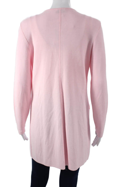 Jennifer T Unisex Adults Pink Cardigan Button Up Long Sleeve Size M