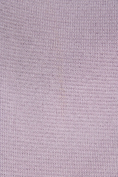 Jennifer T Womens Purple Solid Cotton Blend Overcoat Button Long Sleeve Size L