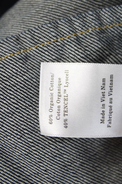 Everlane Womens Shift Denim Mini Dress Sleeveless Blue Organic Cotton Size 0