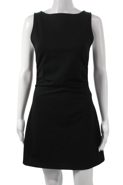 Wilfred Women Black Sleeveless Boatneck Mini Rayon Dress Size 4