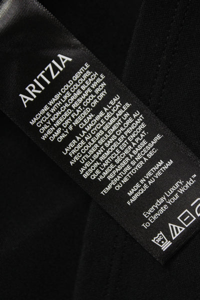Wilfred Women Black Sleeveless Boatneck Mini Rayon Dress Size 4