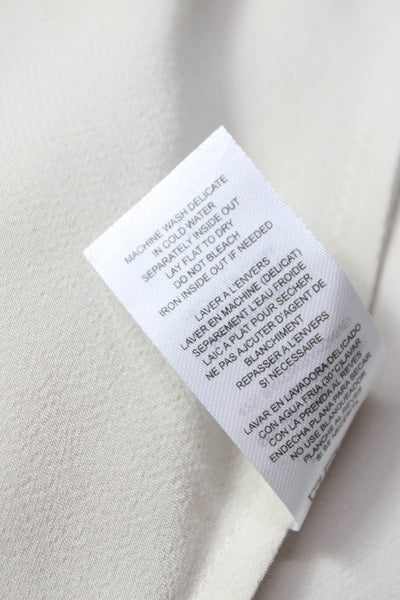 Philanthropy Women Maxi Viscose Mid Calf Long Sleeve Ivory Dress Set Size S