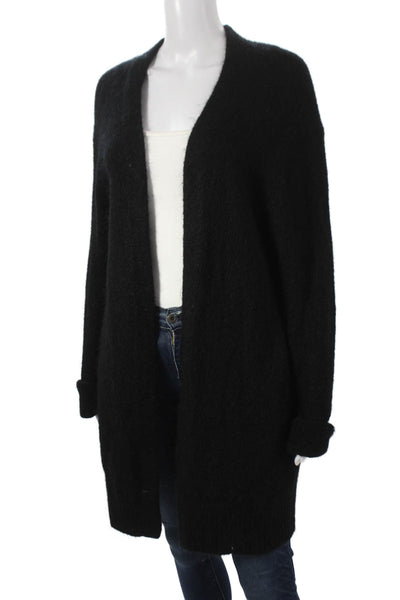 ACNE Studios Women Cardigan Black Kidmohair V Neck Long Sleeve Size 2XS