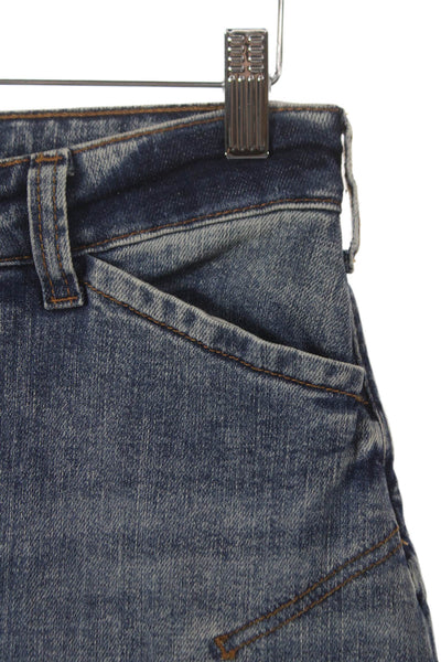 Pilcro Anthropologie Women Boyfriend Jeans Blue High Rise Cotton Blend Size 24