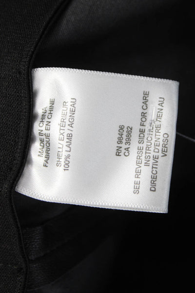 Theory Women Leather Ankle Leggings Black Size 2