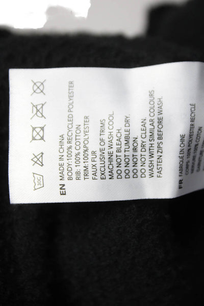 Varley Unisex Adults Pullover Black Collared Zip Long Sleeve Size M