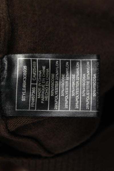 BB Dakota Women Tunic Turtleneck Sweater Brown Long Sleeve Size S