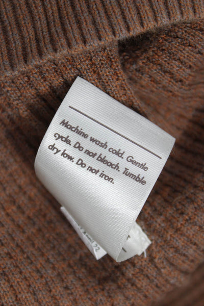 Rei Co Op Unisex Adults Pullover Brown Cotton Crew Neck Long Sleeve Size L