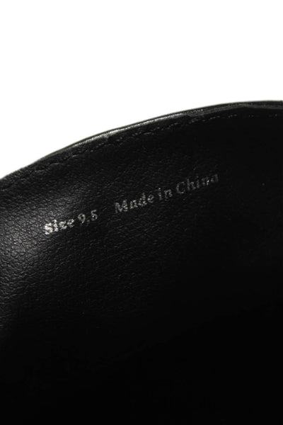 Dolce Vita Womens Slip On Round Toe Leather Loafers Black Size 9.5