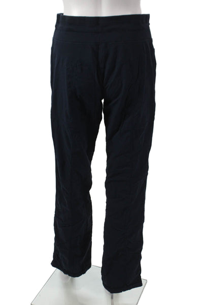 Lululemon Unisex Adults Blue Cotton Blend Drawstring Sweatpants Size 8