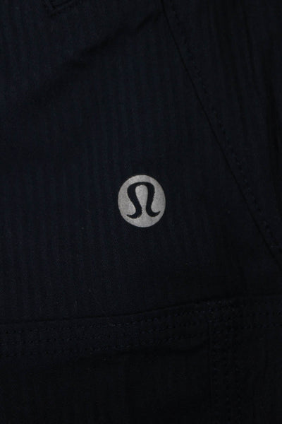 Lululemon Unisex Adults Blue Cotton Blend Drawstring Sweatpants Size 8