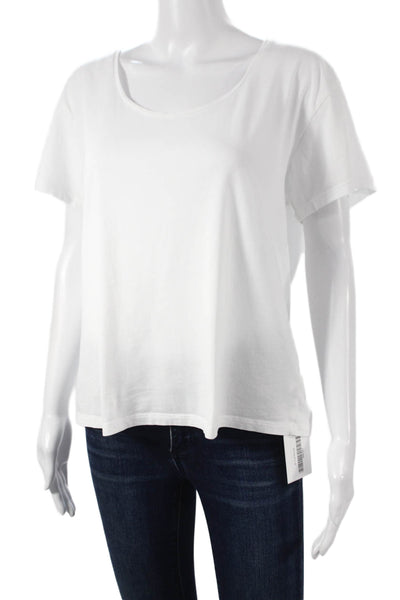 Mate Womens Basic Scoop Neck Short Sleeve Organic Cotton T Shirt Size M