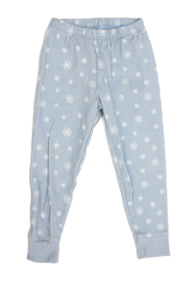 Petite Plume Baby Boys Snowflake Print Pajama Set Blue White Cotton Size 2