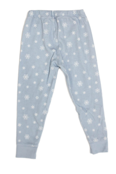 Petite Plume Baby Boys Snowflake Print Pajama Set Blue White Cotton Size 2