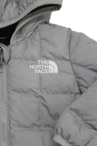 The North Face Baby Boys Puffer Hooded Jacket Gray Size 3-6 Months