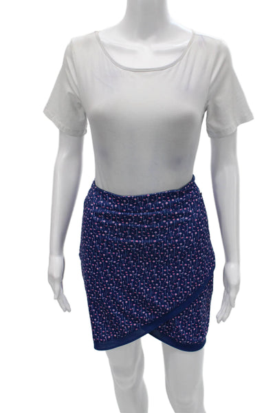 Peter Millar Womens Blue Floral Mini Skort Size S