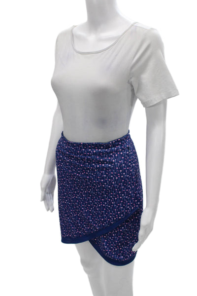 Peter Millar Womens Blue Floral Mini Skort Size S