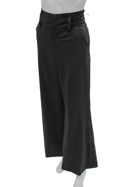 Alice + Olivia Womens Dress Pants Gray Wool Blend Zip Size 2