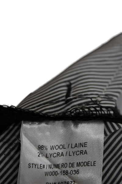 Alice + Olivia Womens Dress Pants Gray Wool Blend Zip Size 2
