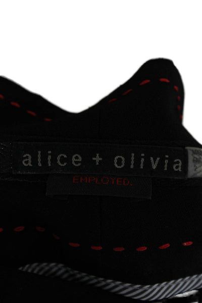 Alice + Olivia Womens Dress Pants Gray Wool Blend Zip Size 2