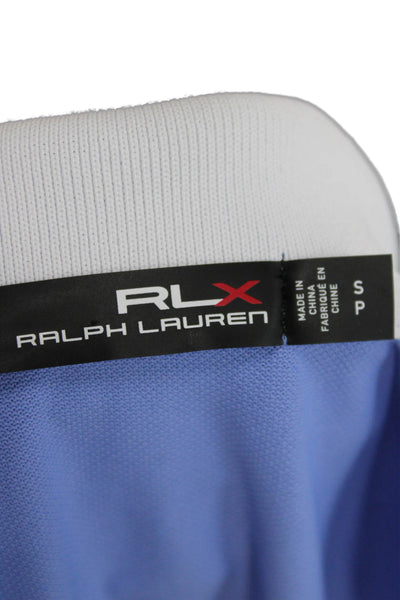 RLX Ralph Lauren Unisex Adults Polo Sleeveless Collared Blue Zip Size S