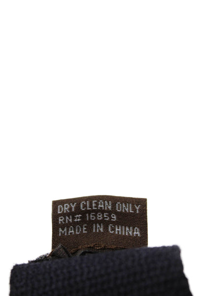 J. Mclaughlin Mens Medium Width Canvas Buckle Belt Navy White Size Large