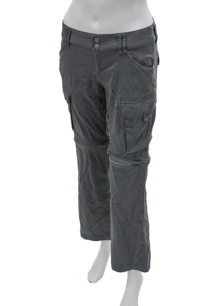 prAna Womens Gray Nylon Solid Pants Inseam 27 Size 2