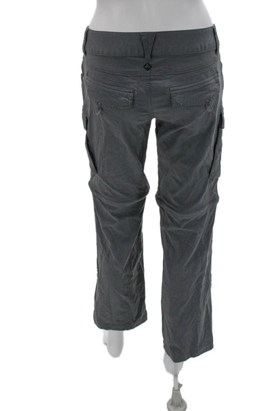 prAna Womens Gray Nylon Solid Pants Inseam 27 Size 2