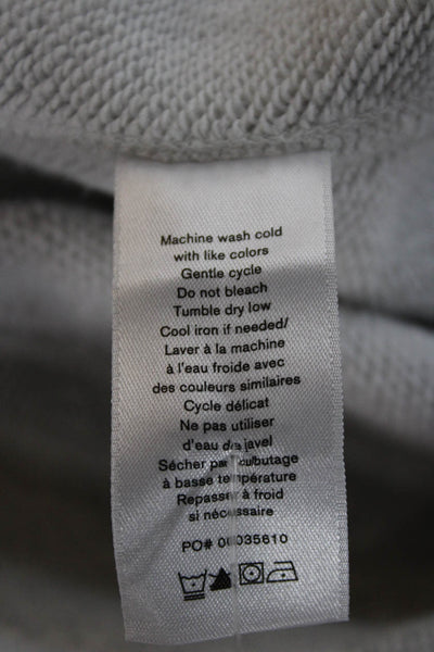 Rag & Bone Womens Pullover Sweatshirt Gray Cotton Crewneck Long Sleeve Size M