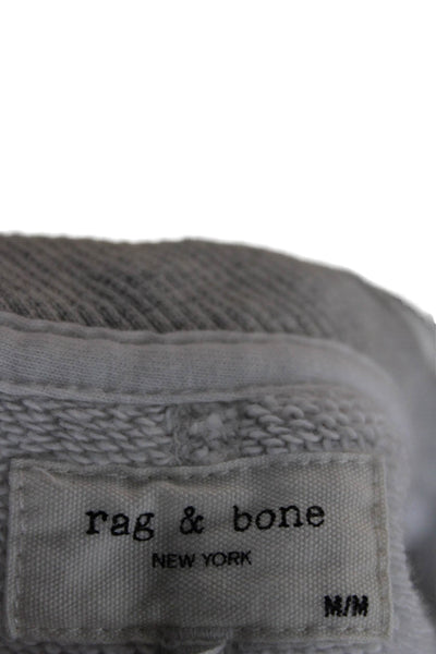 Rag & Bone Womens Pullover Sweatshirt Gray Cotton Crewneck Long Sleeve Size M