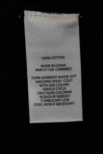 525 Womens Basic Sleeveless Mock Neck Cotton Tank Black Size L