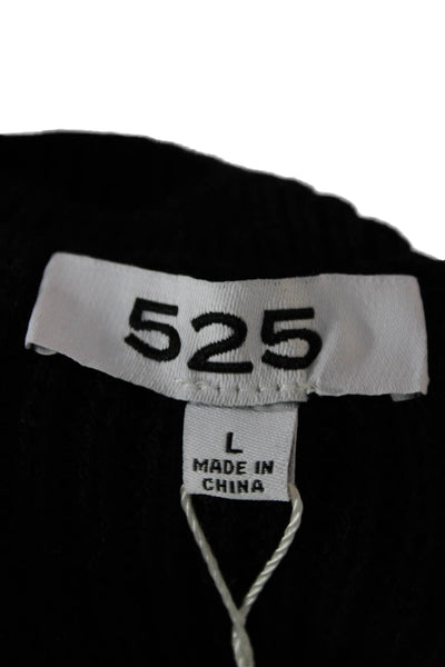 525 Womens Basic Sleeveless Mock Neck Cotton Tank Black Size L