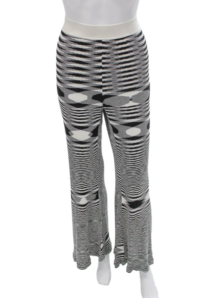Missoni Women Multicolor Striped Silk Blend Dress Pants Pull On Size 48