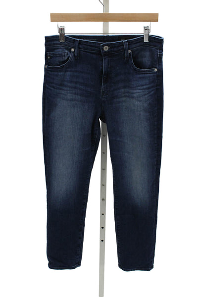 AG Adriano Goldschmied Womens Skinny Blue Jeans Mid Rise Inseam 29 Size 30