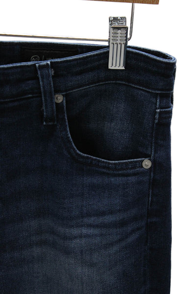 AG Adriano Goldschmied Womens Skinny Blue Jeans Mid Rise Inseam 29 Size 30