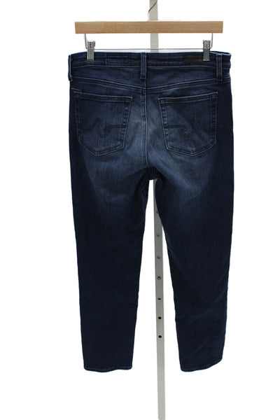 AG Adriano Goldschmied Womens Skinny Blue Jeans Mid Rise Inseam 29 Size 30