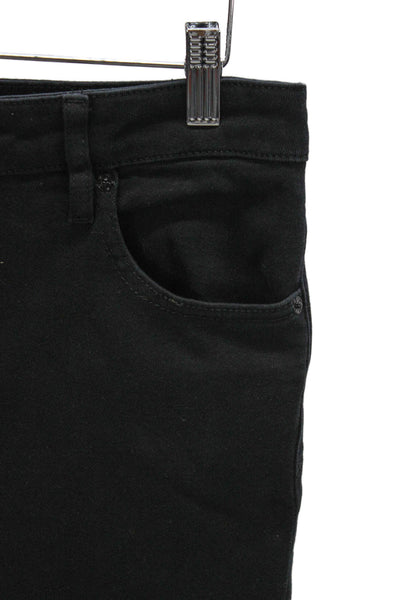 Frame Unisex Adults Bootcut Jeans Black High Rise Cotton Blend Zip Size 30