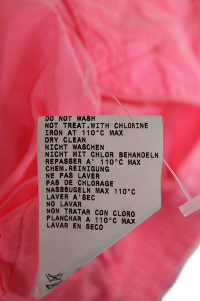 Mauro Grifoni Womens Nylon Pink Windbreaker Zip Closure Size 42