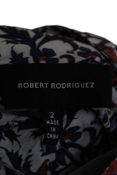 Robert Rodriguez Black Label Women Cropped Off Shoulder Linen Tank Brown Size 2