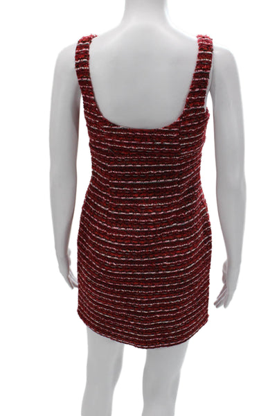Endless Rose Girls Red Striped Mini Dress Scoop Neck Sleeveless Size XS