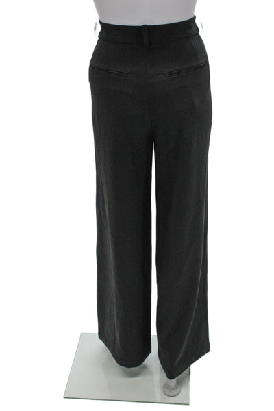Lovers + Friends Unisex Adults Dress Pants Gray Zip 62% Polyester Size S
