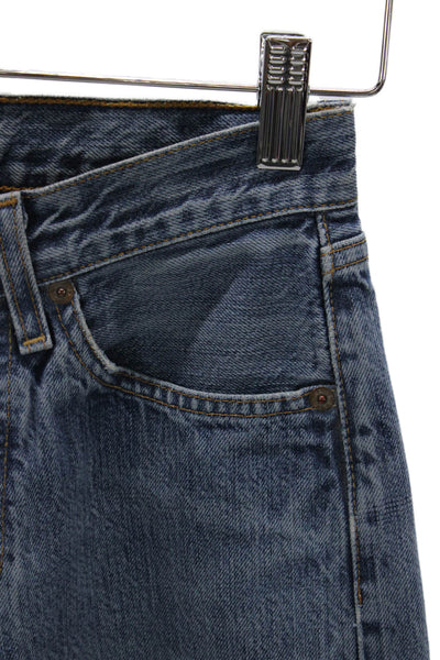 Levi Strauss & Co Unisex Adults Straight Blue High Rise Jeans Size 26