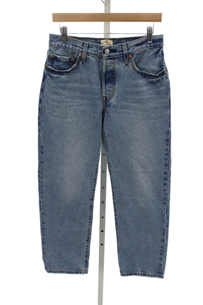 Levi Strauss & Co Men Blue High Rise Straight Jeans Size 27