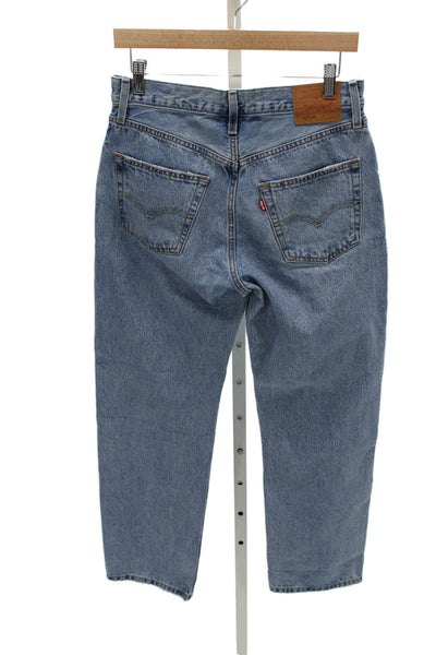 Levi Strauss & Co Men Blue High Rise Straight Jeans Size 27