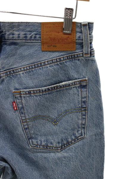 Levi Strauss & Co Men Blue High Rise Straight Jeans Size 27