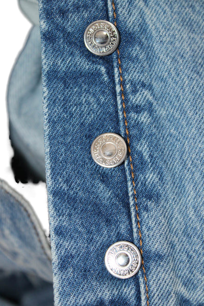 Levi Strauss & Co Men Blue High Rise Straight Jeans Size 27