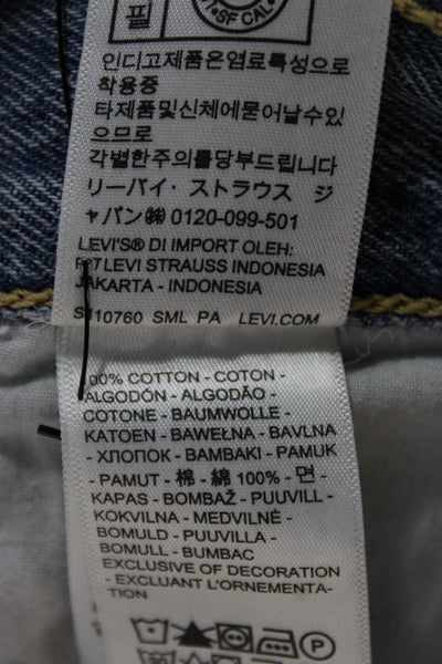 Levi Strauss & Co Teens High Rise Straight Jeans Blue Zip Inseam 29 Size 25