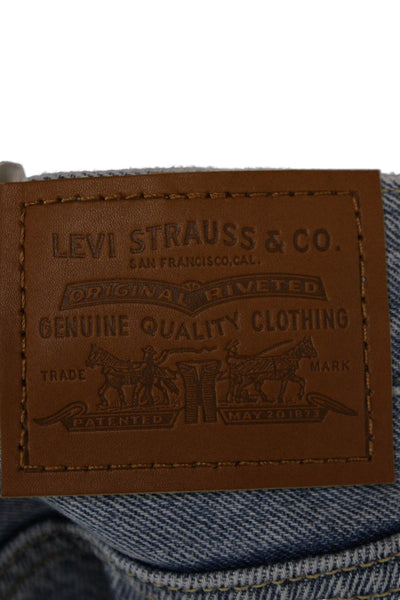 Levi Strauss & Co Teens High Rise Straight Jeans Blue Zip Inseam 29 Size 25