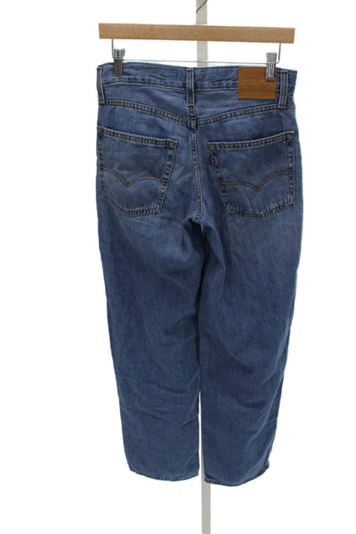 Levis Unisex Adults Straight Blue Jeans Cotton Size 25