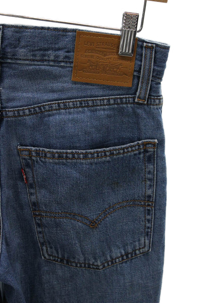 Levis Unisex Adults Straight Blue Jeans Cotton Size 25
